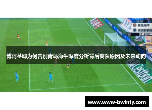 博阿基耶为何告别青岛海牛深度分析背后离队原因及未来动向
