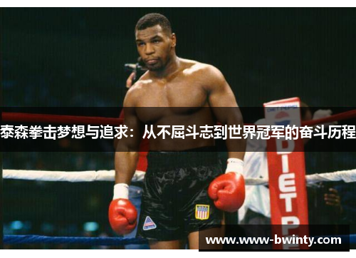 泰森拳击梦想与追求：从不屈斗志到世界冠军的奋斗历程